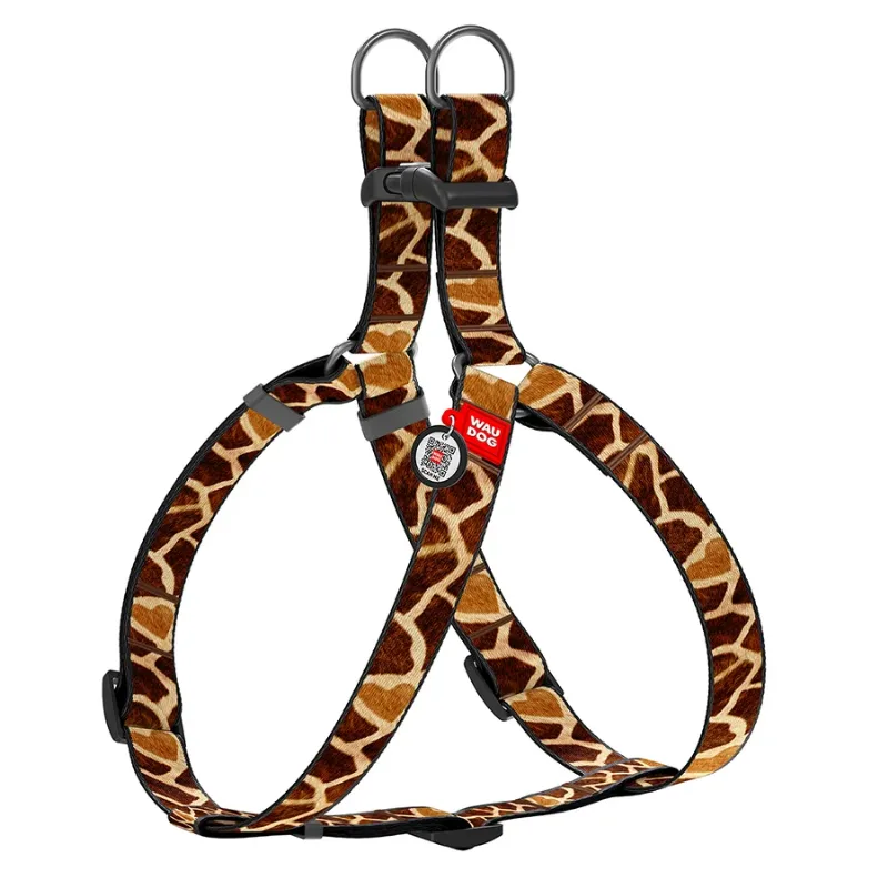 Шлея для собак «Жираф», S WAUDOG Nylon Harness Giraffe