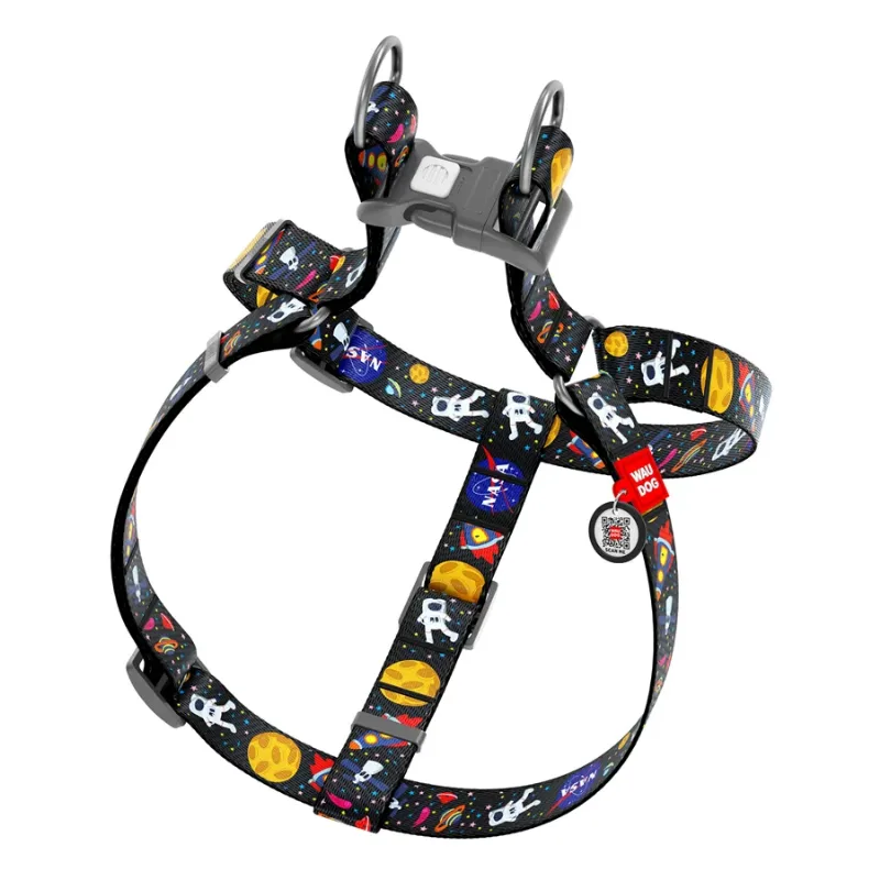 Шлея для собак «NASA», L WAUDOG Nylon Anatomic Harness NASA