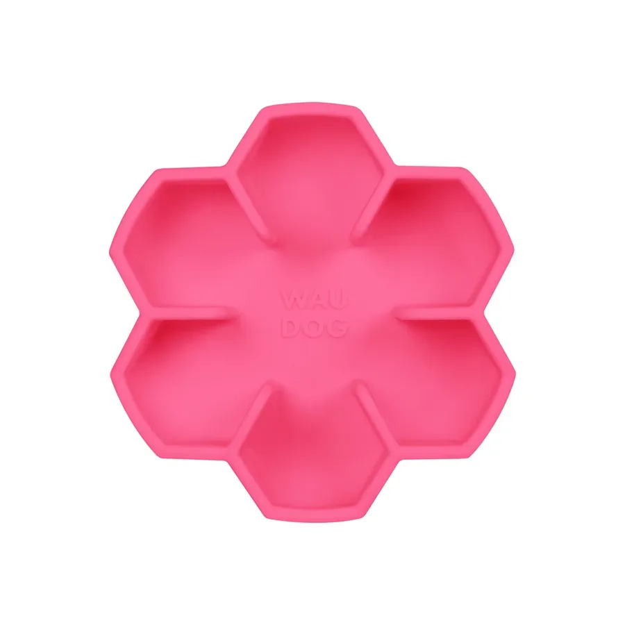 Миска для повільного харчування, 450 мл, рожевий WAUDOG Silicone Bowl