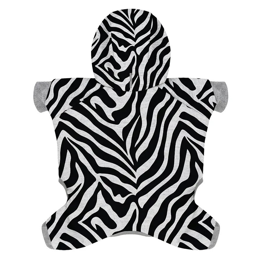 Комбінезон для собак, софтшелл «Зебра», L50 WAUDOG Clothes Dog Jumpsuit Zebra