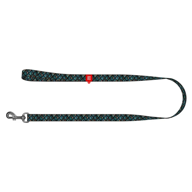 Повідець для собак нейлоновий «Луска», 25 мм × 300 см, L-XXL WAUDOG Nylon Leash Scales