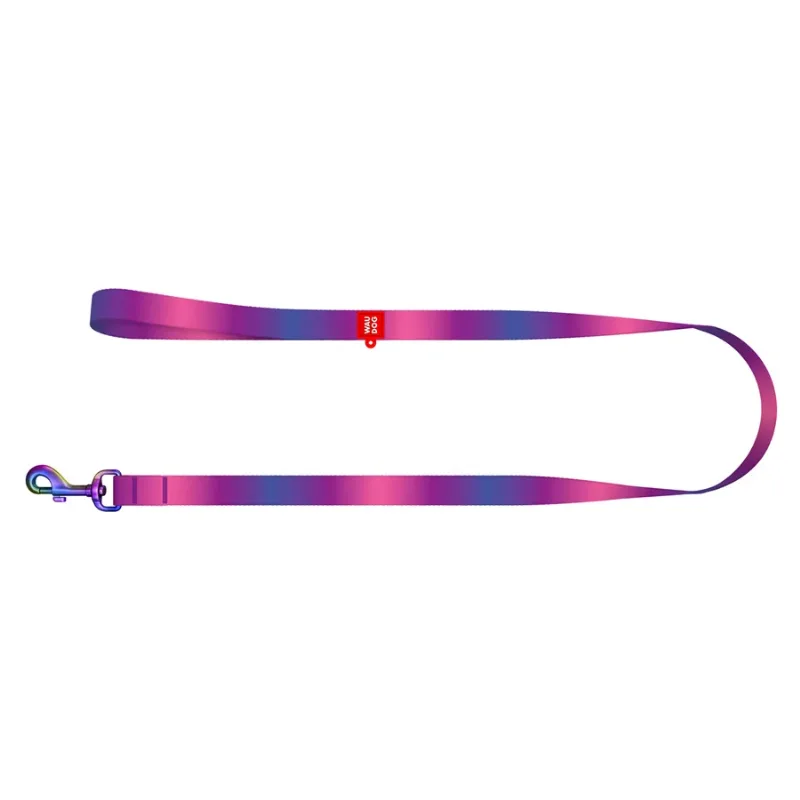 Поводок для собак нейлоновый, градиент, M, фиолетовый WAUDOG Nylon Recycled Leash