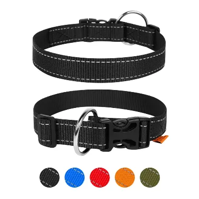 Нашийник з нейлону регульований, L, чорний Dog Extreme Collar
