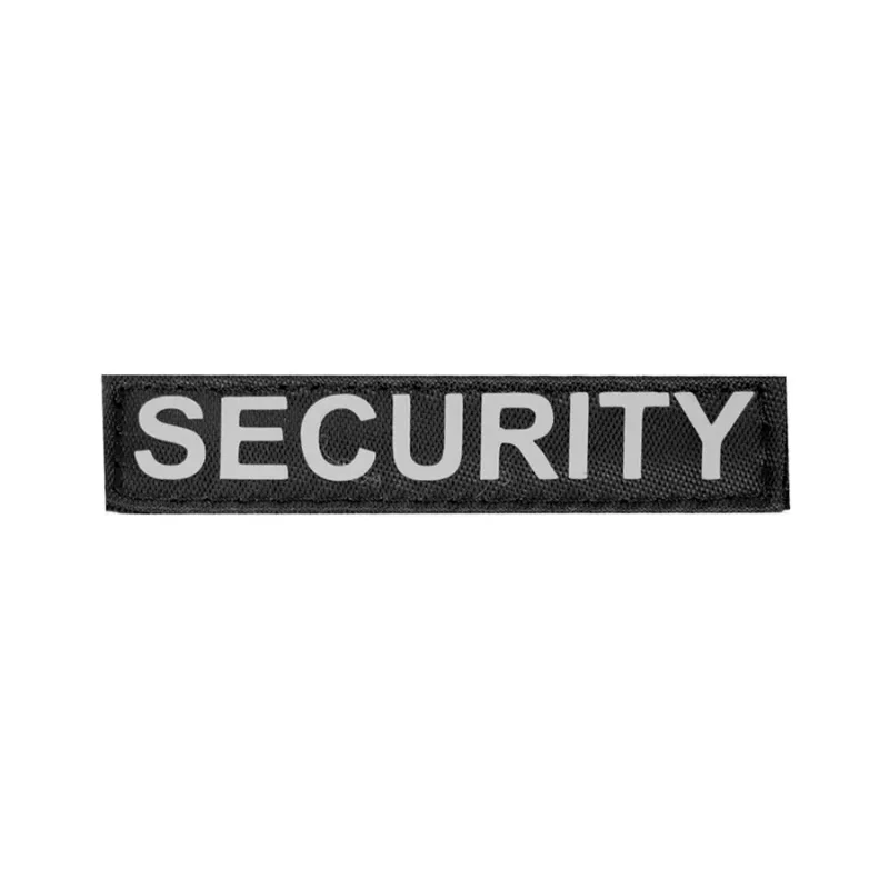 Сменная надпись "SECURITY" большая для шлеи "POLICE" 3-4 размера, №4, черный Dog Extreme Police Harness Patch