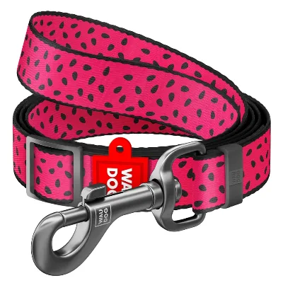 Повідець для собак нейлоновий, регульований «Кавун», S WAUDOG Nylon Leash Watermelon