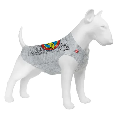 Майка для собак «Чудо-женщина комикс», XS30 WAUDOG Clothes Dog T-Shirt Wonder Woman Comics
