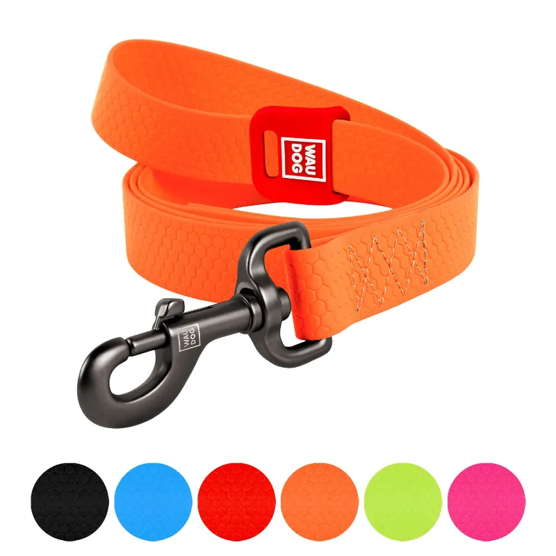 Поводок для собак водостойкий, 20 мм × 500 см, M, оранжевый WAUDOG Waterproof Leash