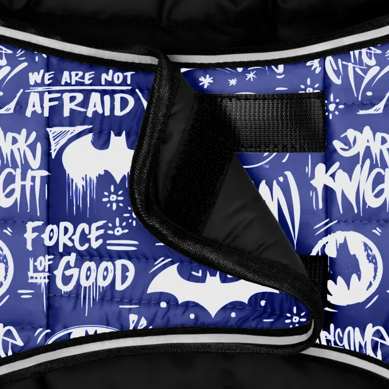 Курточка-накидка для собак «Бэтмен бело-голубой», S WAUDOG Clothes Dog Cape Jacket Batman White-Blue
