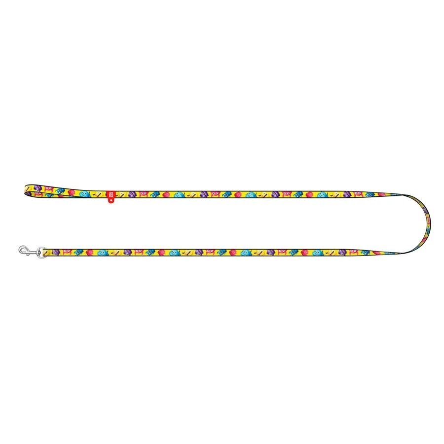Поводок для котов и мелких пород собак нейлоновый «Мохнатые монстры», XS WAUDOG Nylon Leash Furry Monsters