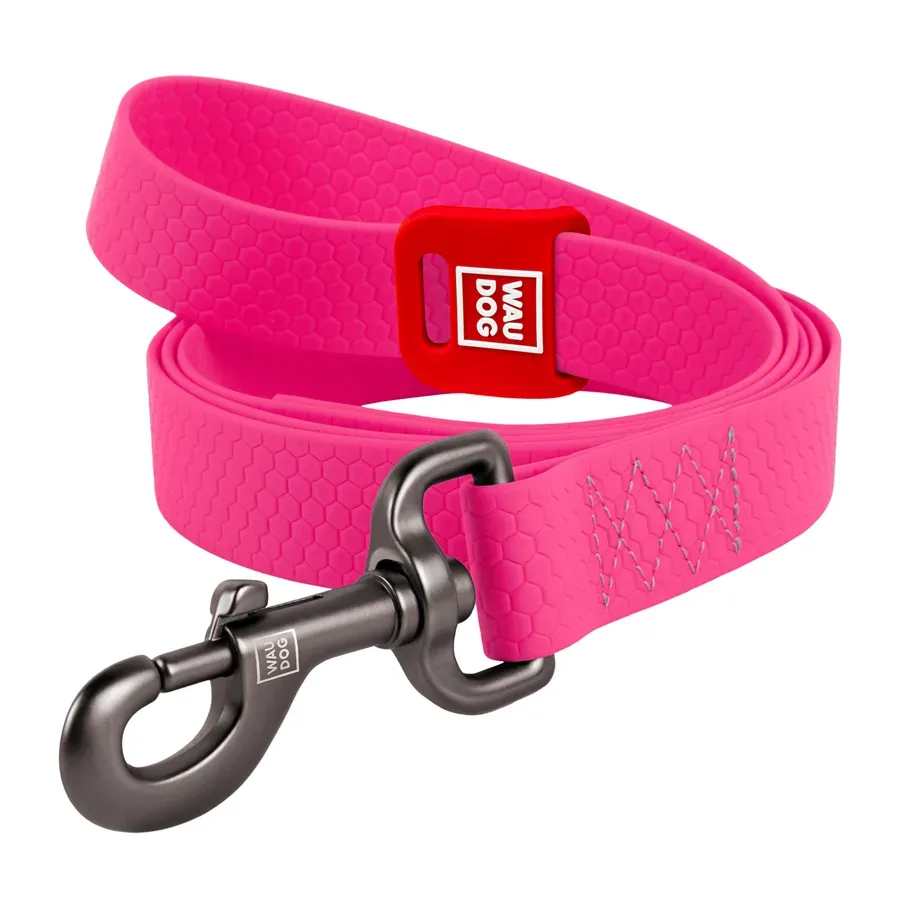 Поводок для собак водостойкий, 15 мм × 183 см, S, розовый WAUDOG Waterproof Leash