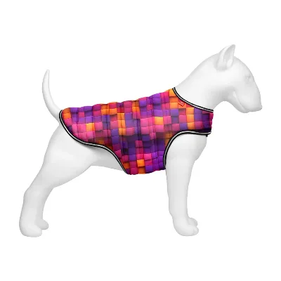 Курточка-накидка для собак «Куби 3Д», L WAUDOG Clothes Dog Cape Jacket 3D Cubes