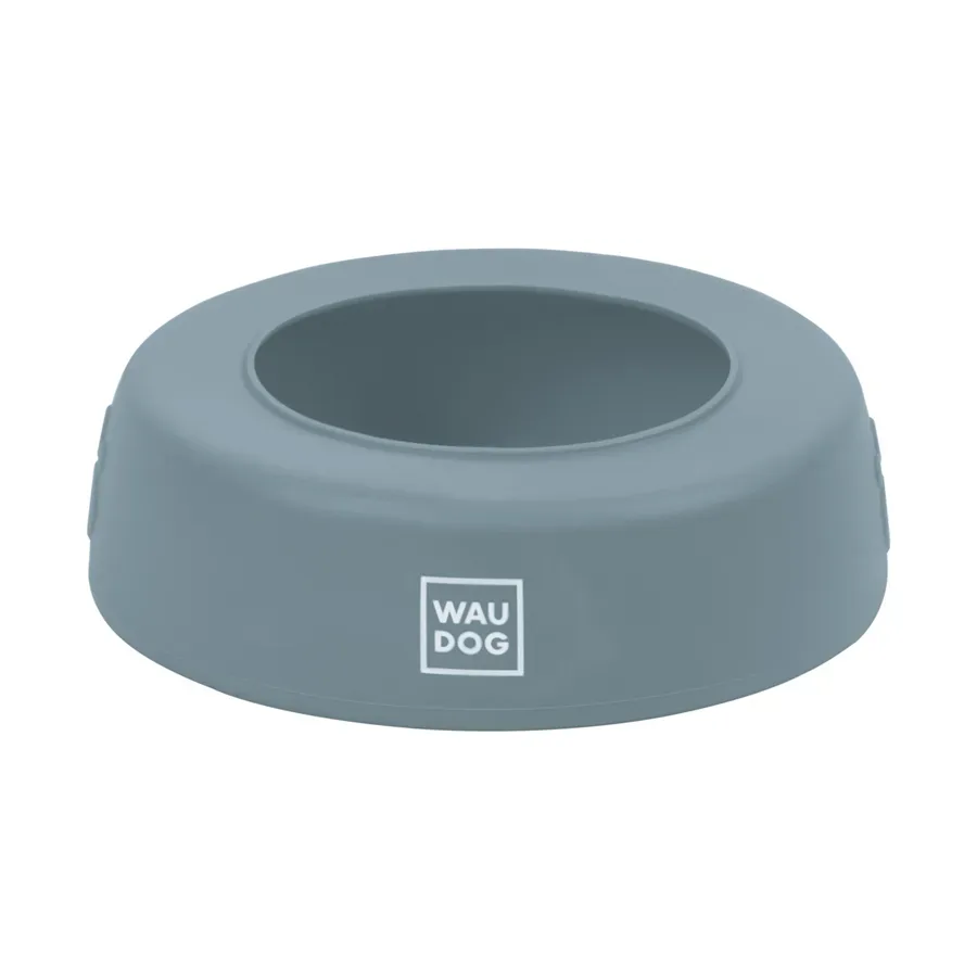 Миска-непроливайка 1 л, сірий WAUDOG Silicone Bowl