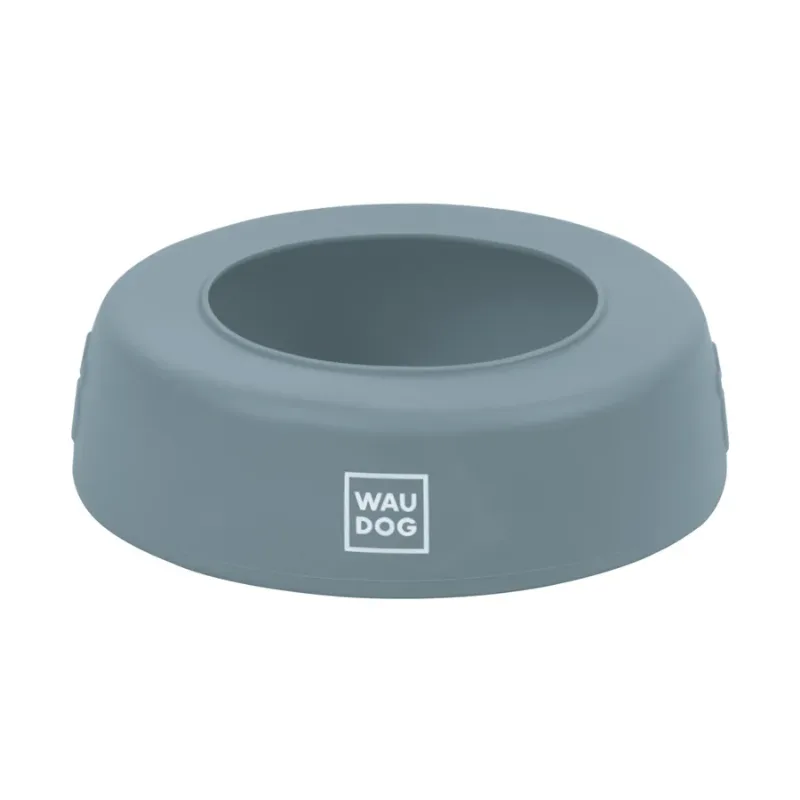Миска-непроливайка 1 л, сірий WAUDOG Silicone Bowl