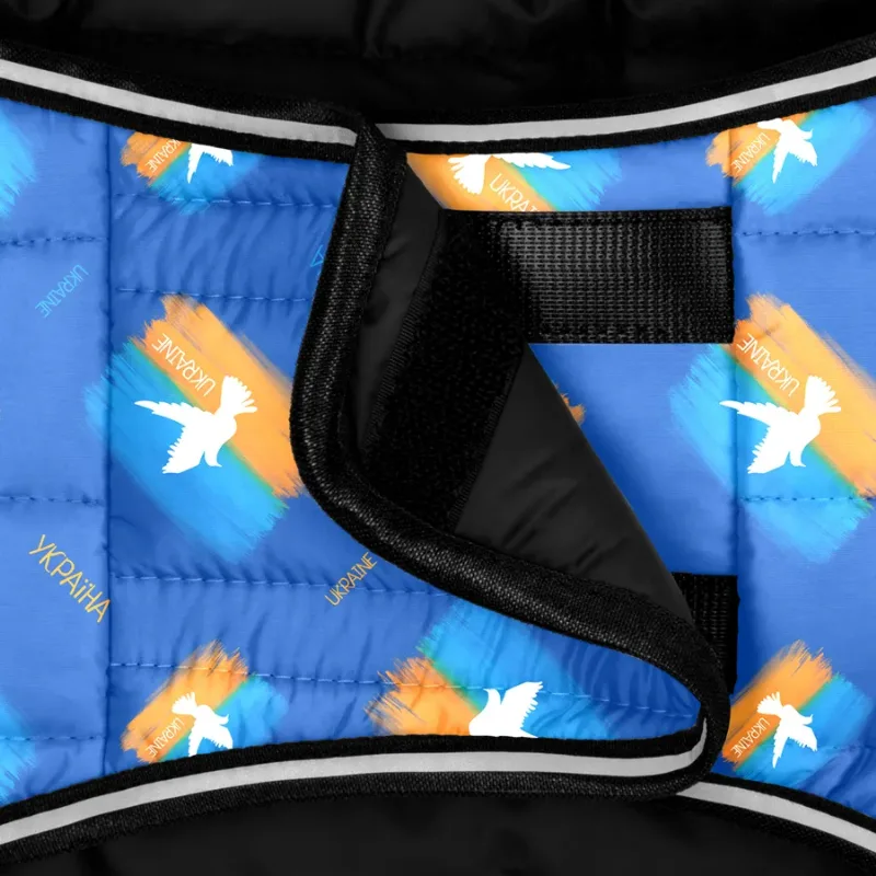Курточка-накидка для собак «Флаг», M WAUDOG Clothes Dog Cape Jacket Flag