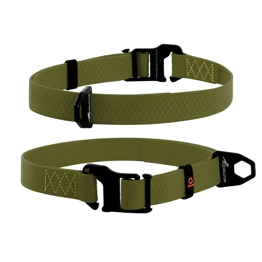 Нашийник, регульований, універсальний розмір, хакі EVOLUTOR Collar