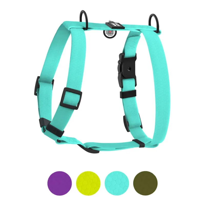 Шлея для собак водостійка анатомічна Н-подібна, M, тіффані WAUDOG Magnet Harness