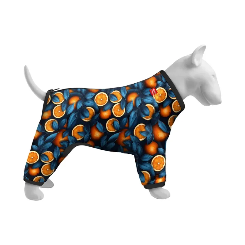 Вітровка для собак «Апельсини», M35 WAUDOG Clothes Dog Windbreaker Oranges