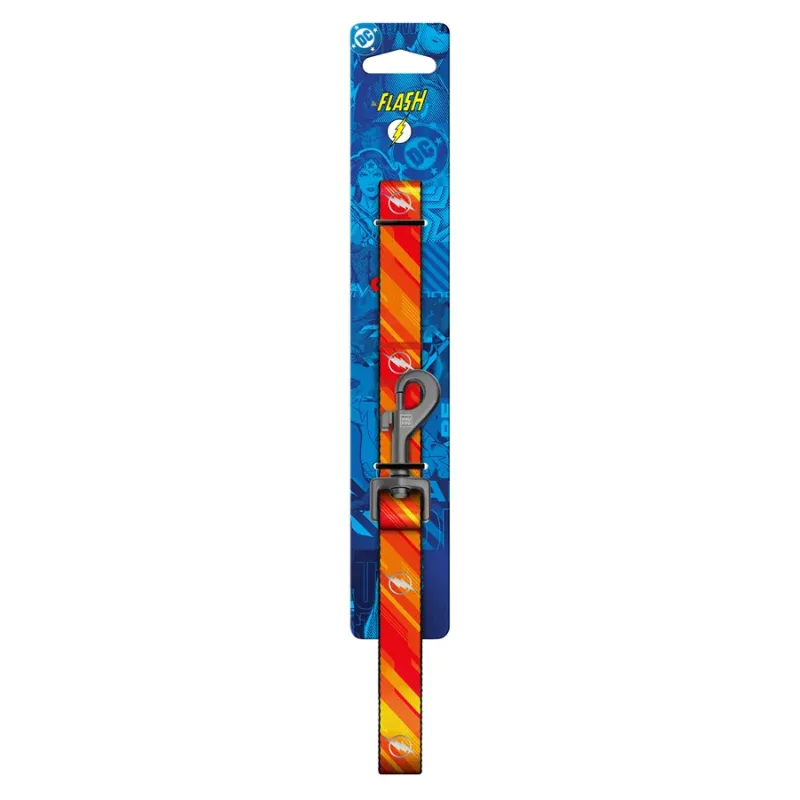 Поводок для собак нейлоновый светоотражающий «Флэш Лого», S WAUDOG Nylon DC Comics Leash Flash Logo