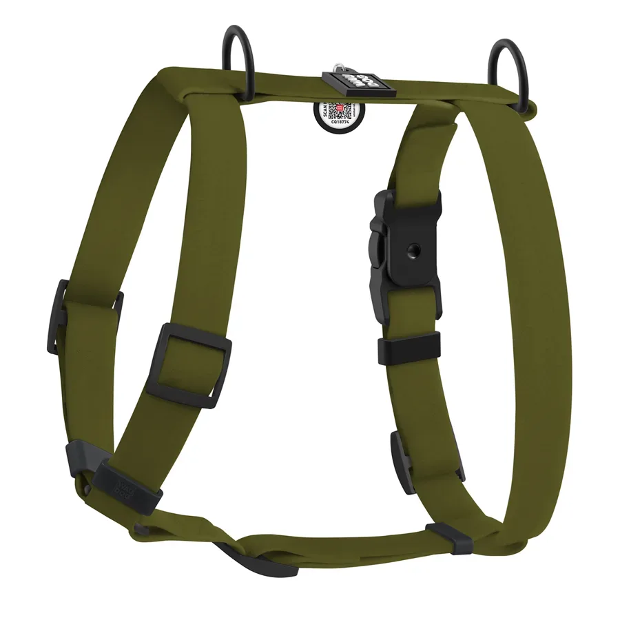 Шлея для собак водостойкая анатомическая Н-образная, L, хаки WAUDOG Magnet Harness