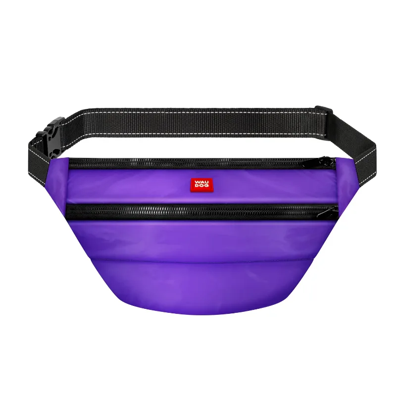 Поясная сумка-бананка, размер 33*17*10 см, фиолетовый WAUDOG Family Waist Bag