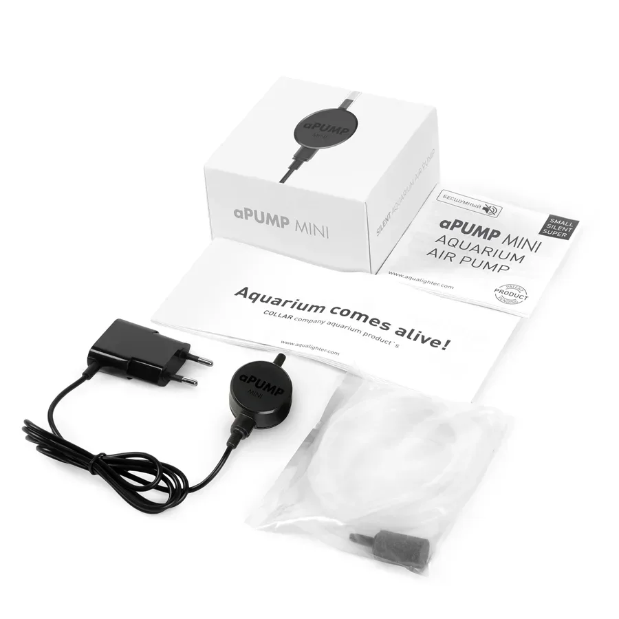 Акваріумний компресор aPUMP MINI для акваріумів до 40л AquaLighter aPUMP Air Pump