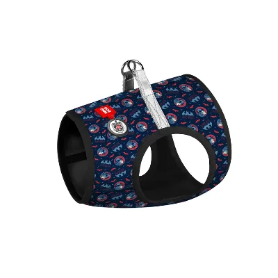 Шлея для собак м'яка «Бетмен червоно-блакитний», S1 WAUDOG Clothes Soft Harness Batman Red-Blue