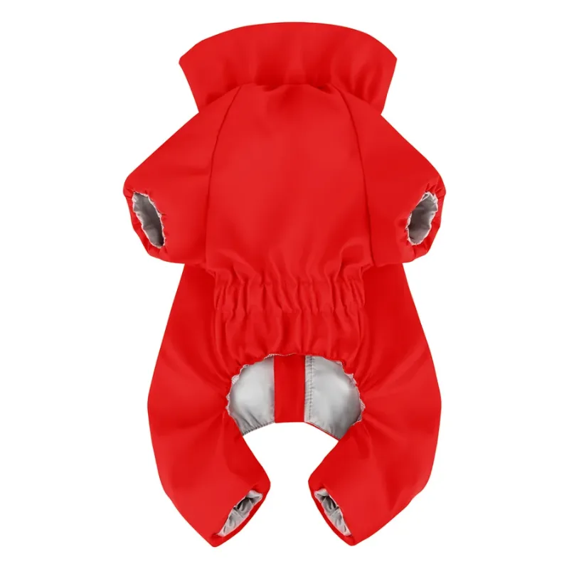 Дощовик для собак, водонепроникний, M35, червоний WAUDOG Clothes Dog Raincoat