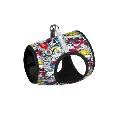 Шлея для собак мягкая «Супермен комикс», XS2 WAUDOG Clothes Soft Harness Superman Comics