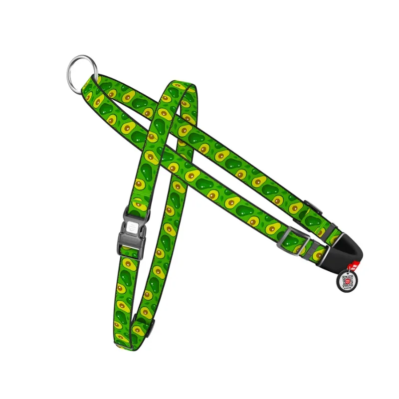 Шлея для собак швидкознімна «Авокадо», L WAUDOG Nylon Harness Avocado