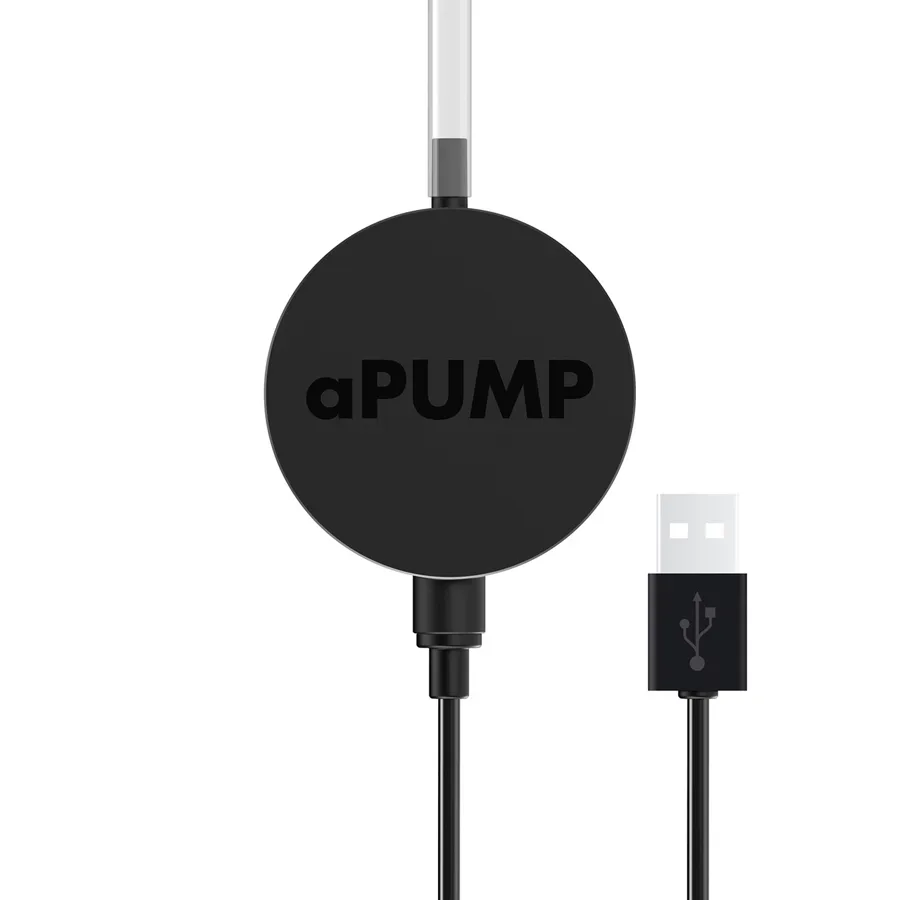 Безшумний акваріумний компресор aPUMP USB (5V) для акваріумів до 100 л AquaLighter aPUMP Air Pump