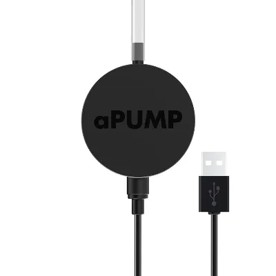 Безшумний акваріумний компресор aPUMP USB (5V) для акваріумів до 100 л AquaLighter aPUMP Air Pump