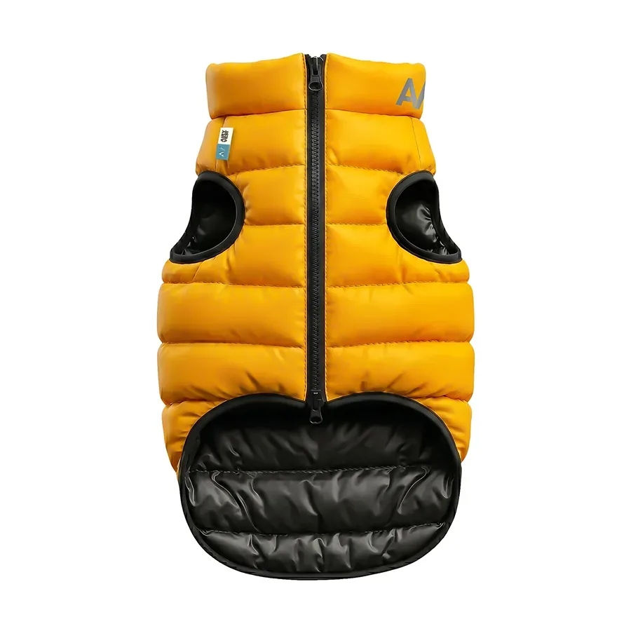 Курточка для собак двостороння, M40, жовто-чорна AiryVest Dog Jacket