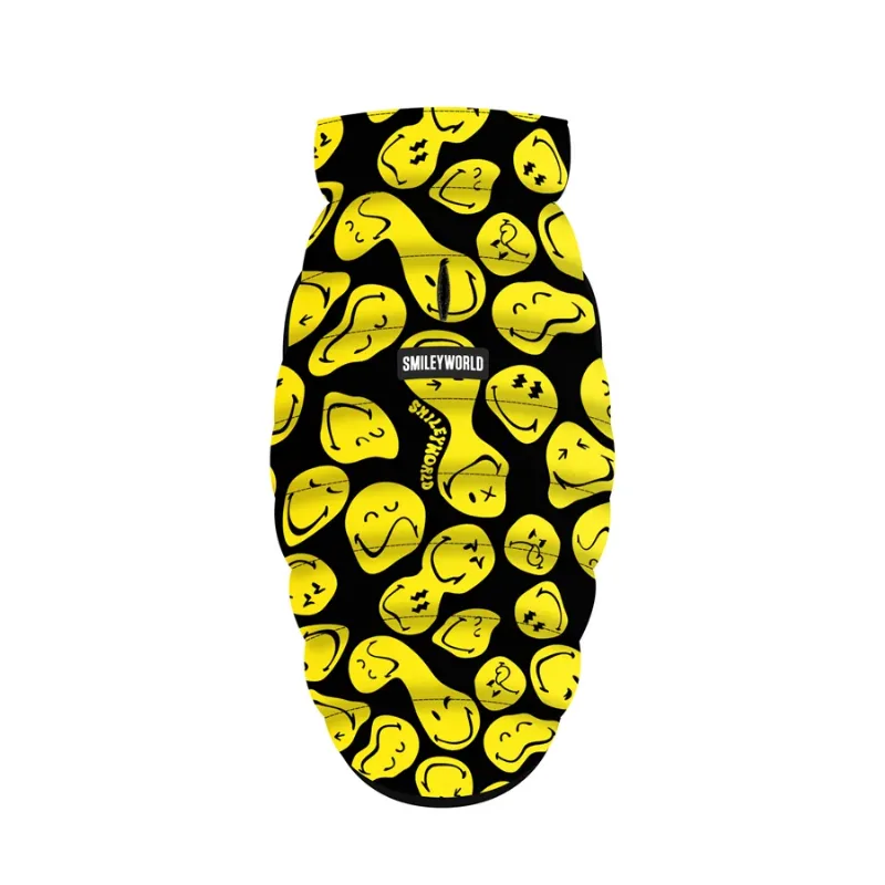 Курточка для собак «Смайлы на черном», M50 WAUDOG Clothes Dog Jacket Smileys on Black