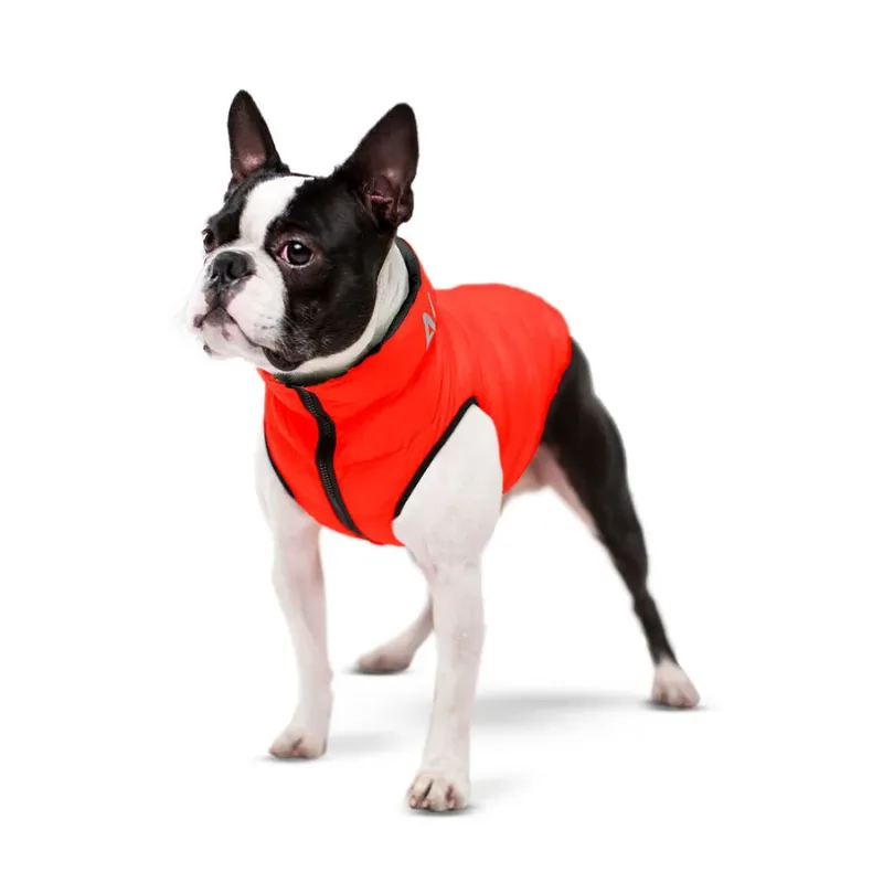 Курточка для собак двостороння, L65, червоно-чорна AiryVest Dog Jacket