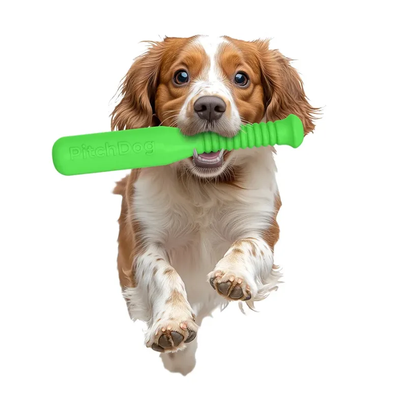 Ігрова бита для апортировки, салатовий PitchDog Bat