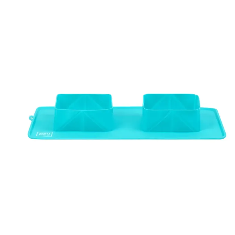Миска складана,385х230х50 мм, блакитний WAUDOG Silicone Bowl