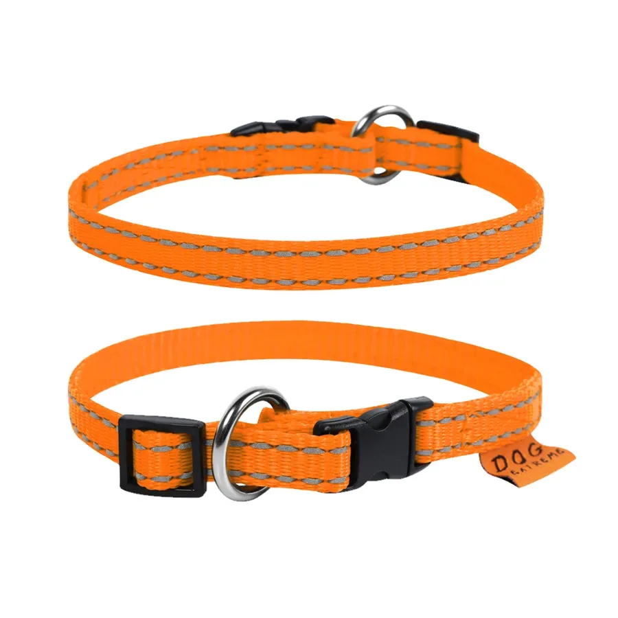 Нашийник з нейлону регульований, XS, помаранчевий Dog Extreme Collar