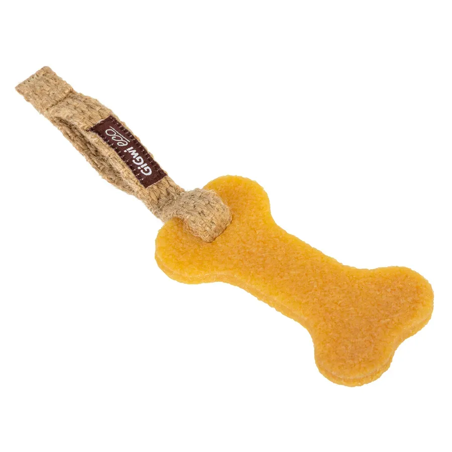 Іграшка для собак Велика кістка, екогума, джут, 24 см GiGwi Gum Bone Toy