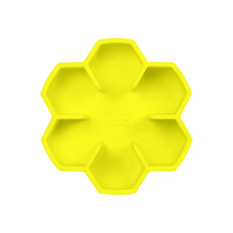 Миска для медленного кормления, 450 мл, желтый WAUDOG Silicone Bowl