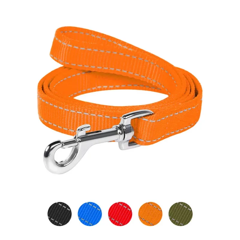 Повідець з нейлону подвійний, L, помаранчевий Dog Extreme Leash