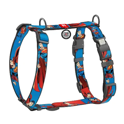 Шлея для собак анатомічна H-подібна «Сила Супермена», XL WAUDOG Nylon DC Comics Harness Superman Power