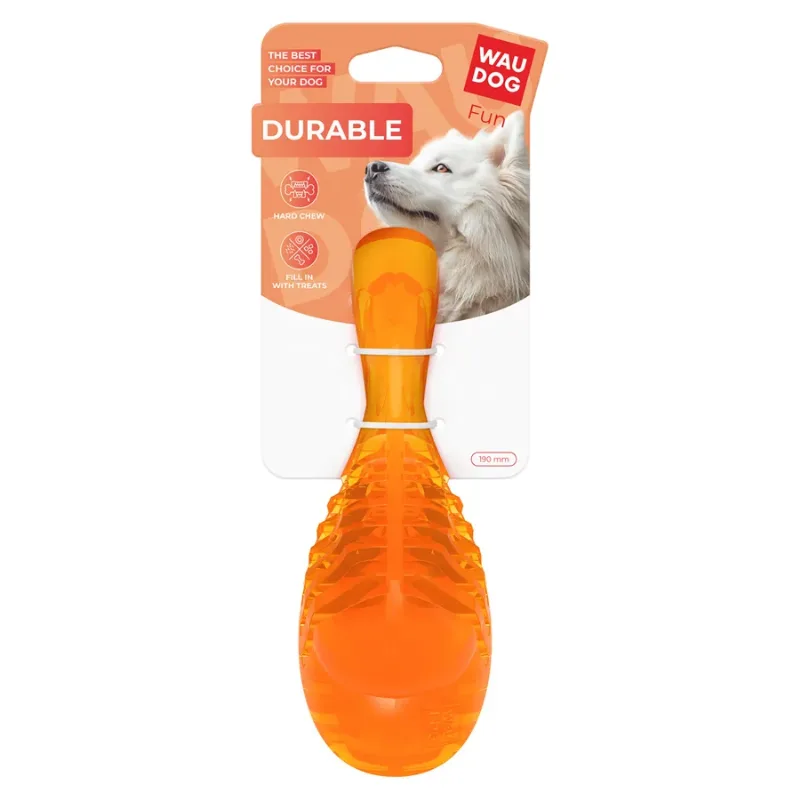 Іграшка для собак Гомілка, термопластична гума, 190 мм, помаранчевий WAUDOG Fun Durable Toy
