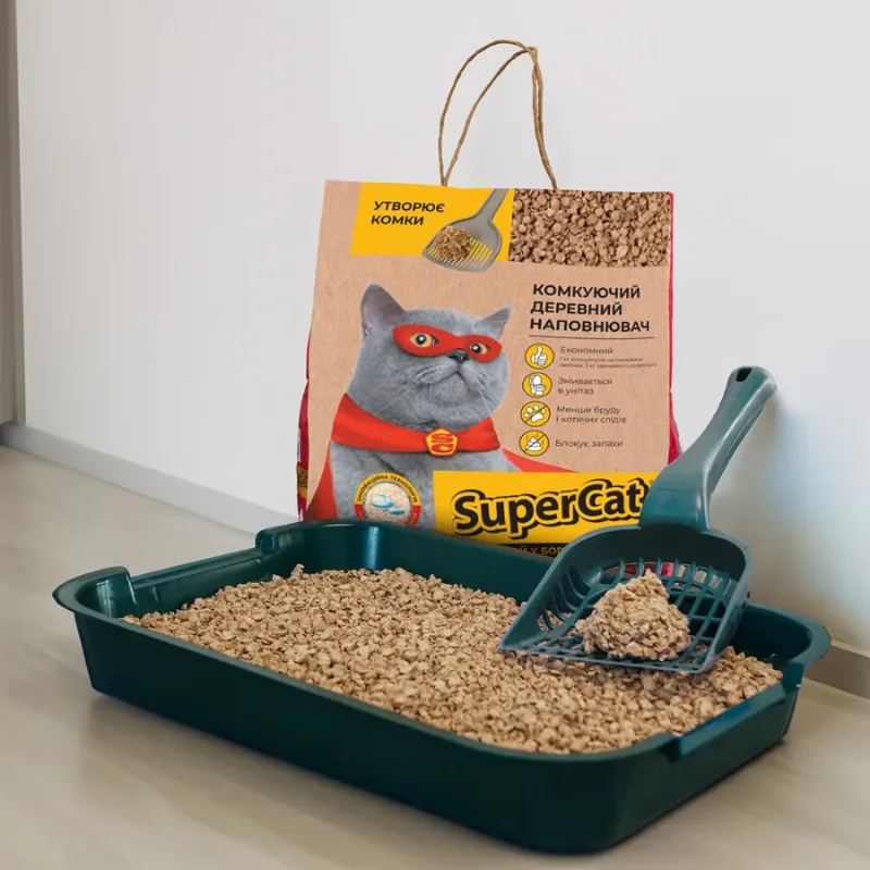 Наповнювач Комкуючий 2,1кг SuperCat Cat Litter