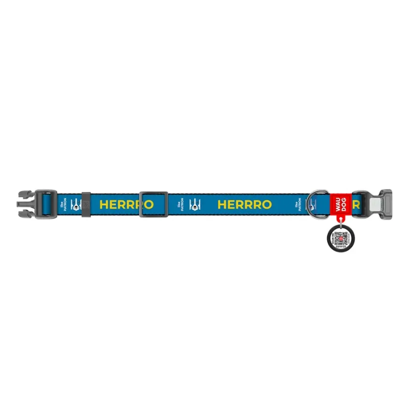 Ошейник для собак нейлоновый «Патрон», пластиковая пряжка, XL WAUDOG Nylon Collar Patron