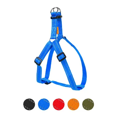 Шлея з нейлону регульована, L, блакитний Dog Extreme Harness