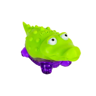 Іграшка для собак Крокодильчик з пищалкою, гума, 9 см GiGwi Suppa Puppa Squeaky Toy