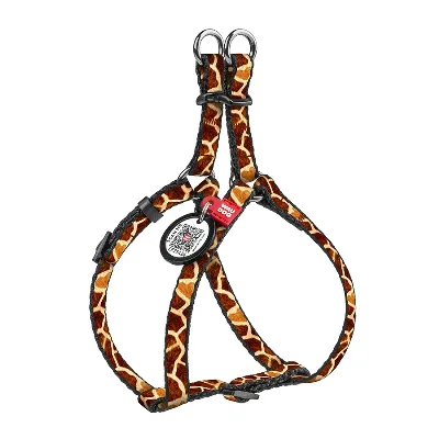 Шлея для котів та дрібних порід собак «Жираф», XS WAUDOG Nylon Harness Giraffe