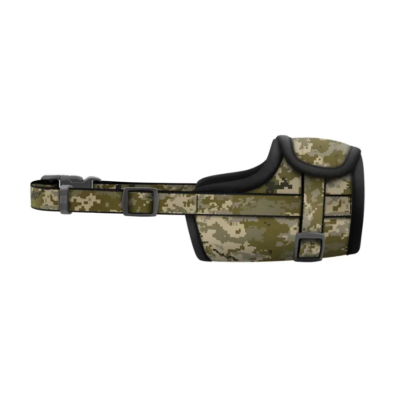 Намордник для собак, О 35-43 см «Мілітарі», XL WAUDOG Nylon Muzzle Military