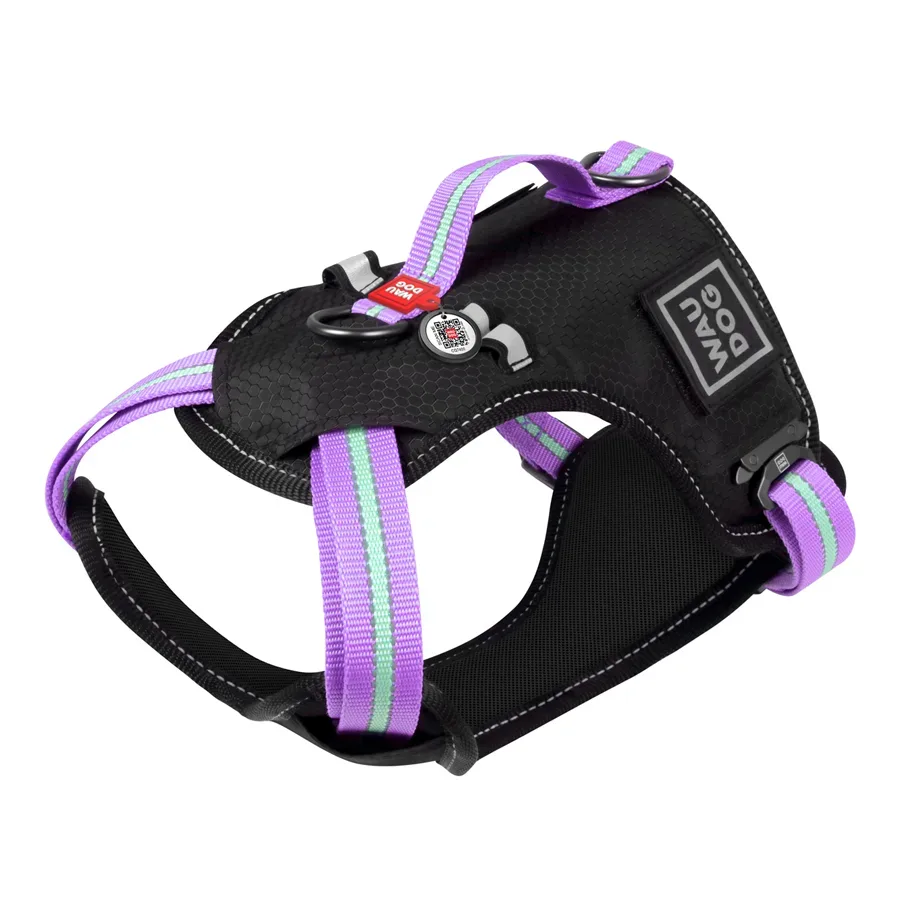 Шлея для собак безпечна, S, фіолетовий WAUDOG Nylon Harness