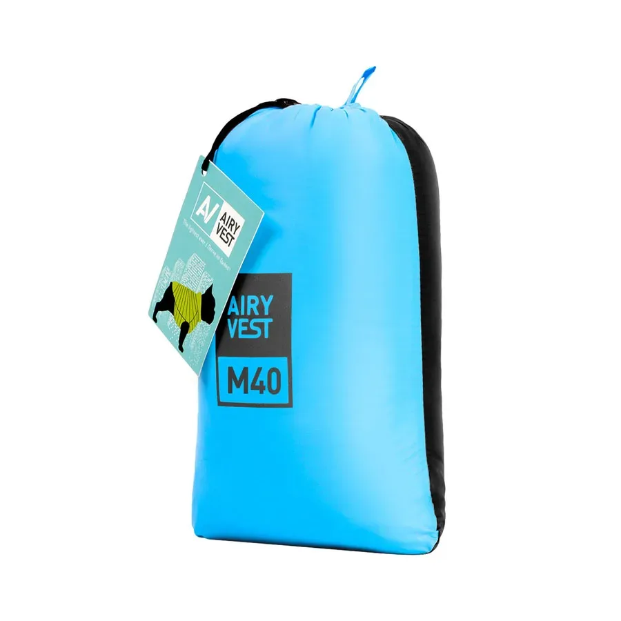 Курточка для собак двостороння, M40, чорно-блакитна AiryVest Dog Jacket